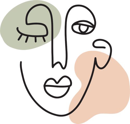 Atelier67 Line Art – Abstraktes Gesicht